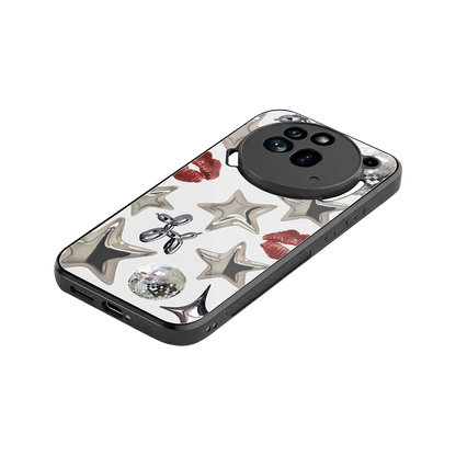 Disco Dreams stylish phone case for nothing phone 3a pro | glossy glass and slim fit