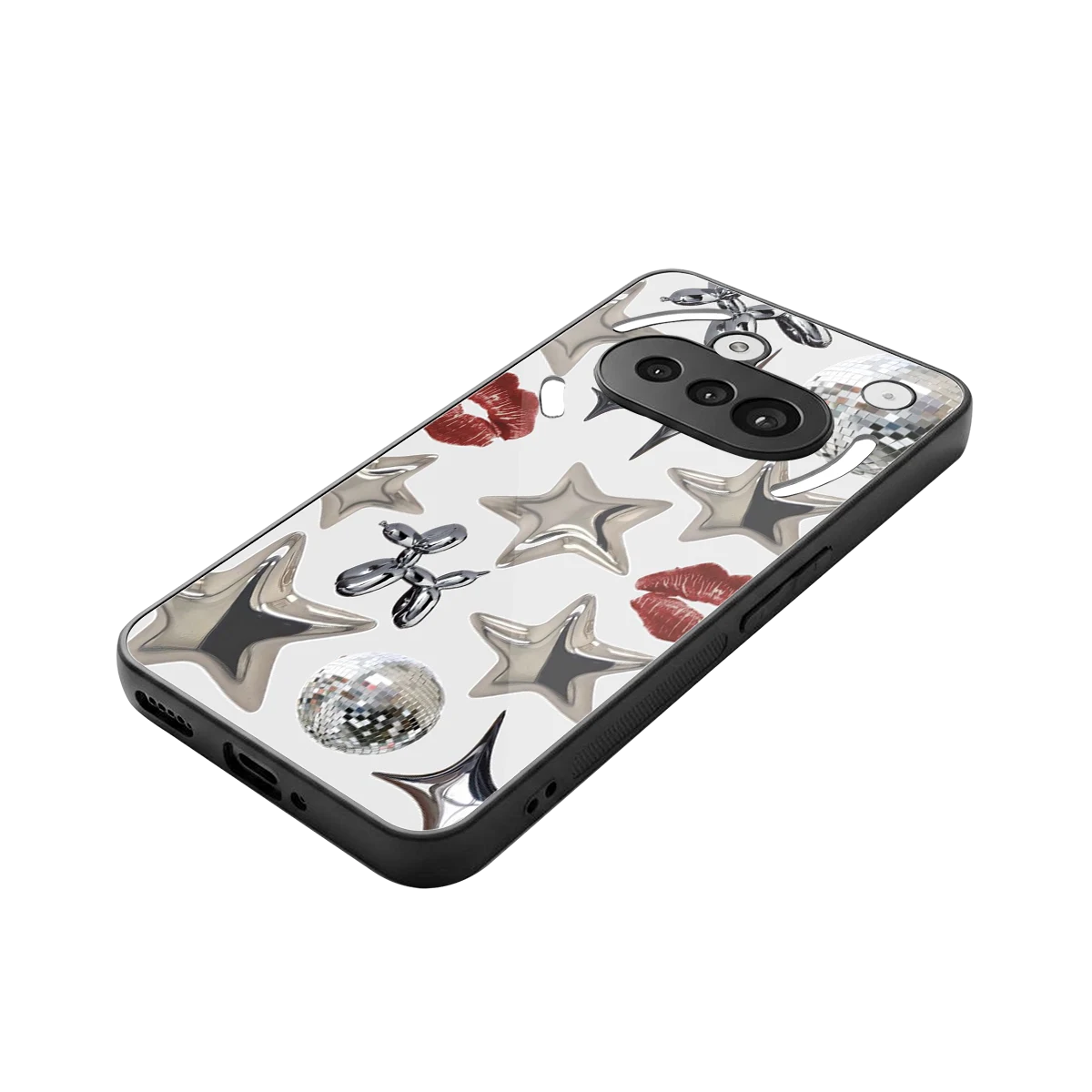 Disco Dreams stylish phone case for nothing phone 3a | glossy glass and slim fit