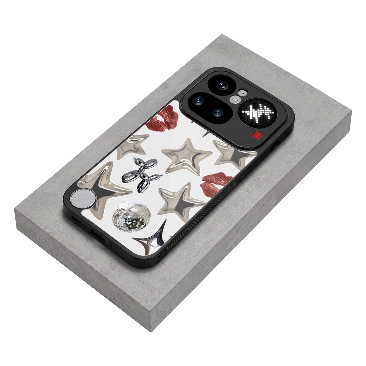 Disco Dreams stylish phone case for nothing phone 4a pro | glossy glass and slim fit