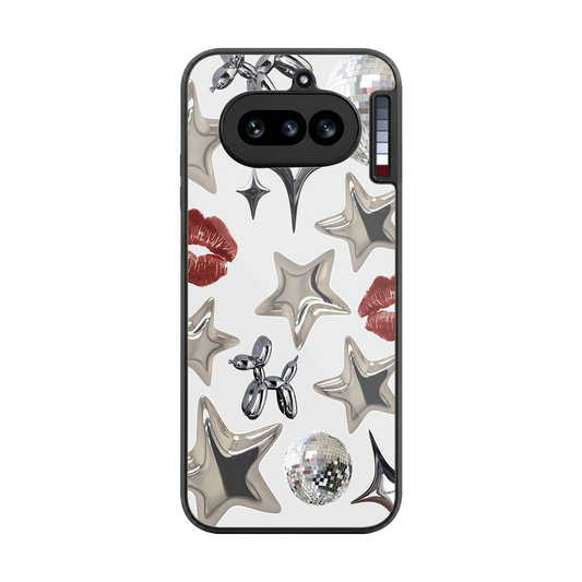 Disco Dreams back phone cover | glass case for nothing phone 4a