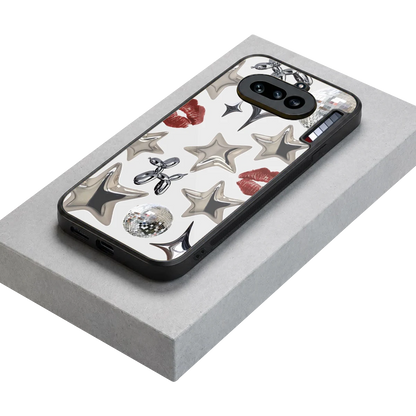 Disco Dreams stylish phone case for nothing phone 4a | glossy glass and slim fit