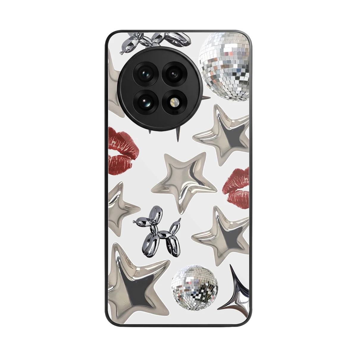 Disco Dreams back phone cover | glass case for oneplus 13r