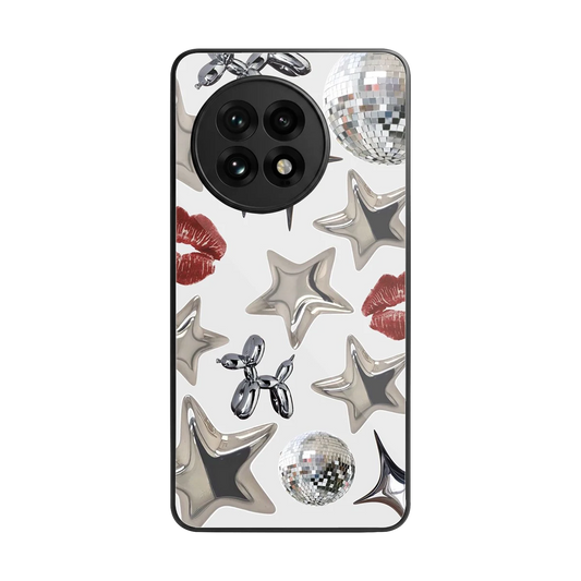 Disco Dreams back phone cover | glass case for oneplus 13r