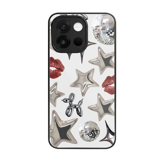 Disco Dreams back phone cover | glass case for oneplus 13s