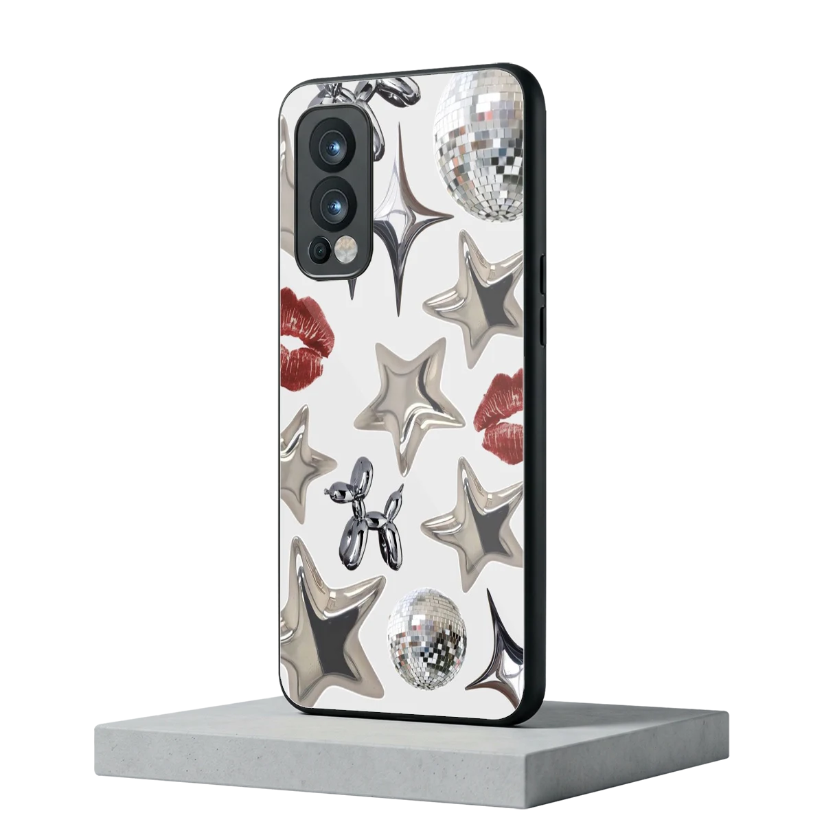 Disco Dreams oneplus nord 2 mobile cover | shockproof glass phone case