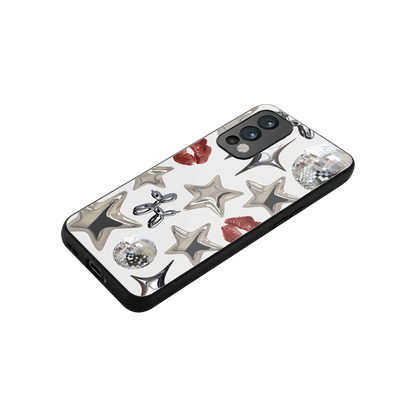 Disco Dreams stylish phone case for oneplus nord 2 | glossy glass and slim fit