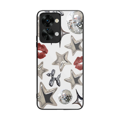 Disco Dreams back phone cover | glass case for oneplus nord 2t