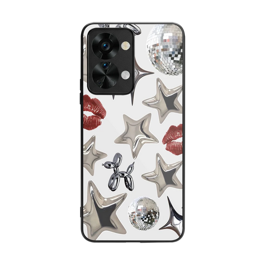 Disco Dreams back phone cover | glass case for oneplus nord 2t