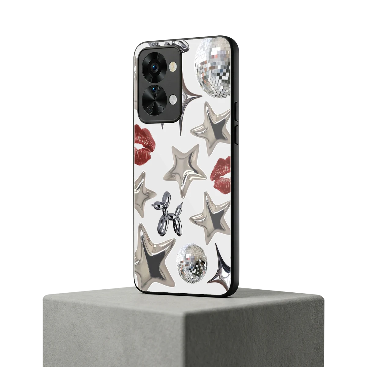 Disco Dreams oneplus nord 2t mobile cover | shockproof glass phone case