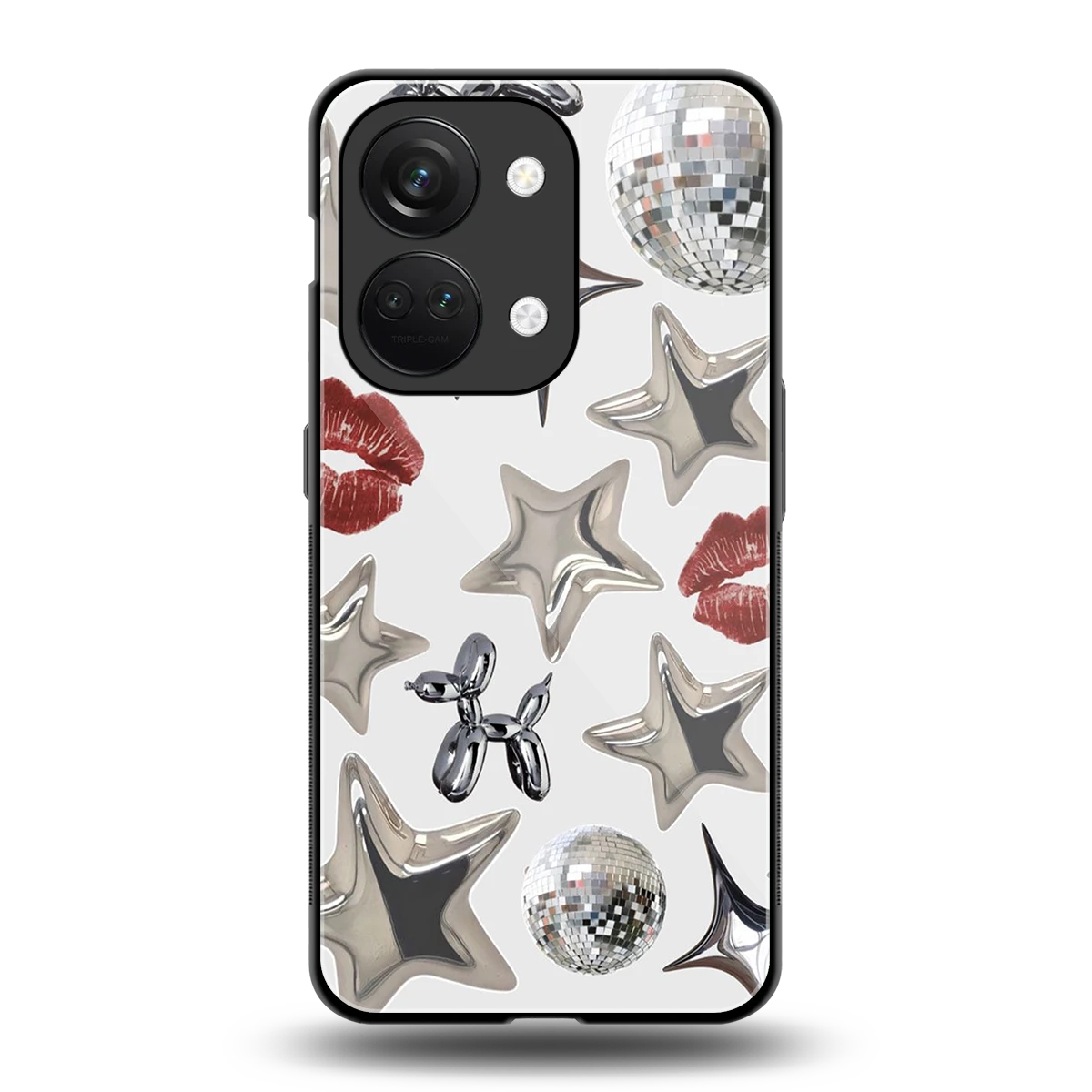 Disco Dreams back phone cover | glass case for oneplus nord 3