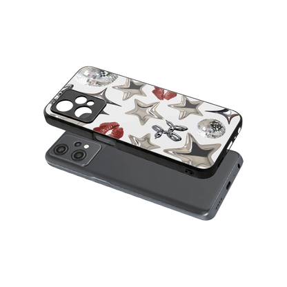 Disco Dreams sleek oneplus nord ce 2 lite cover with tempered glass back and TPU edges