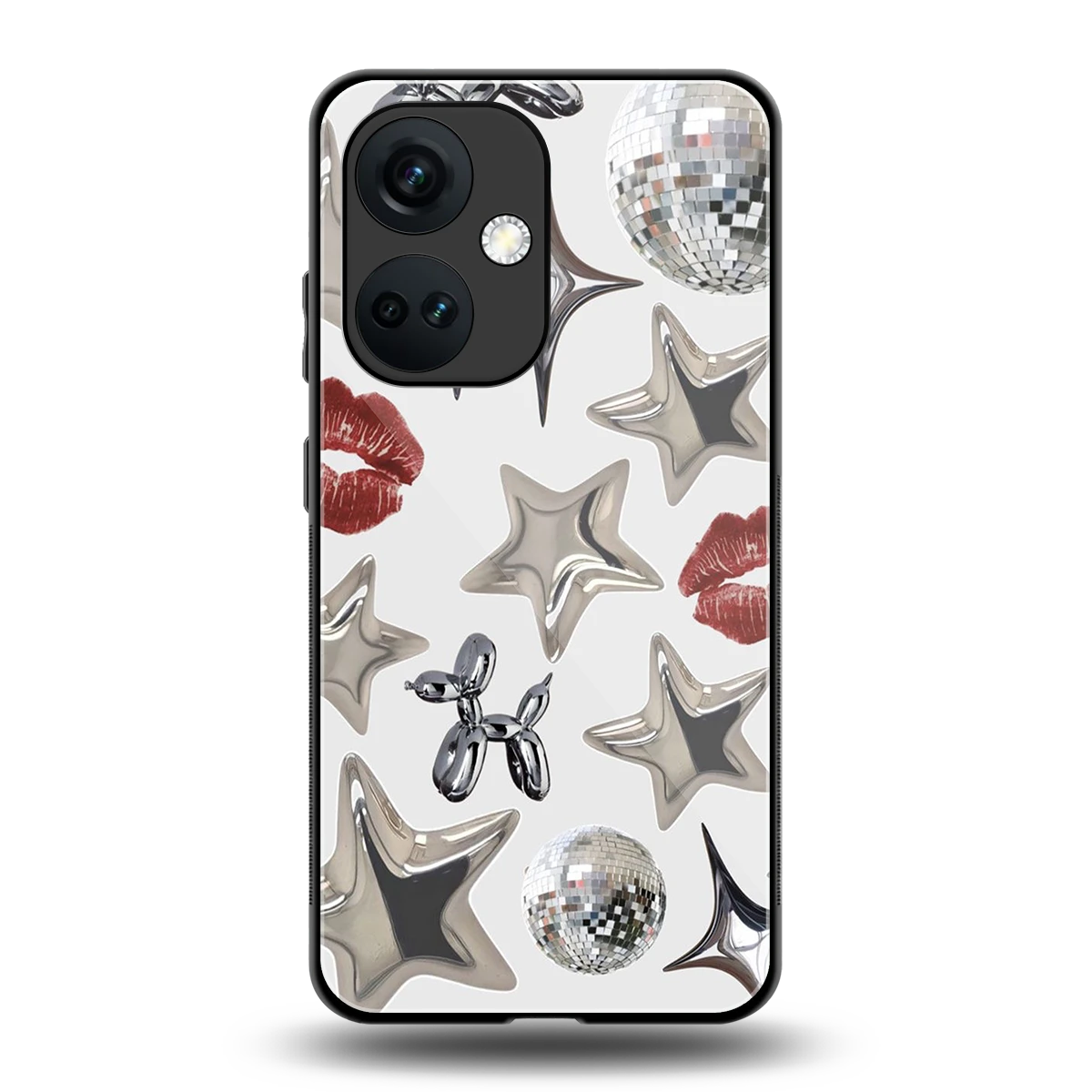 Disco Dreams back phone cover | glass case for oneplus nord ce 3