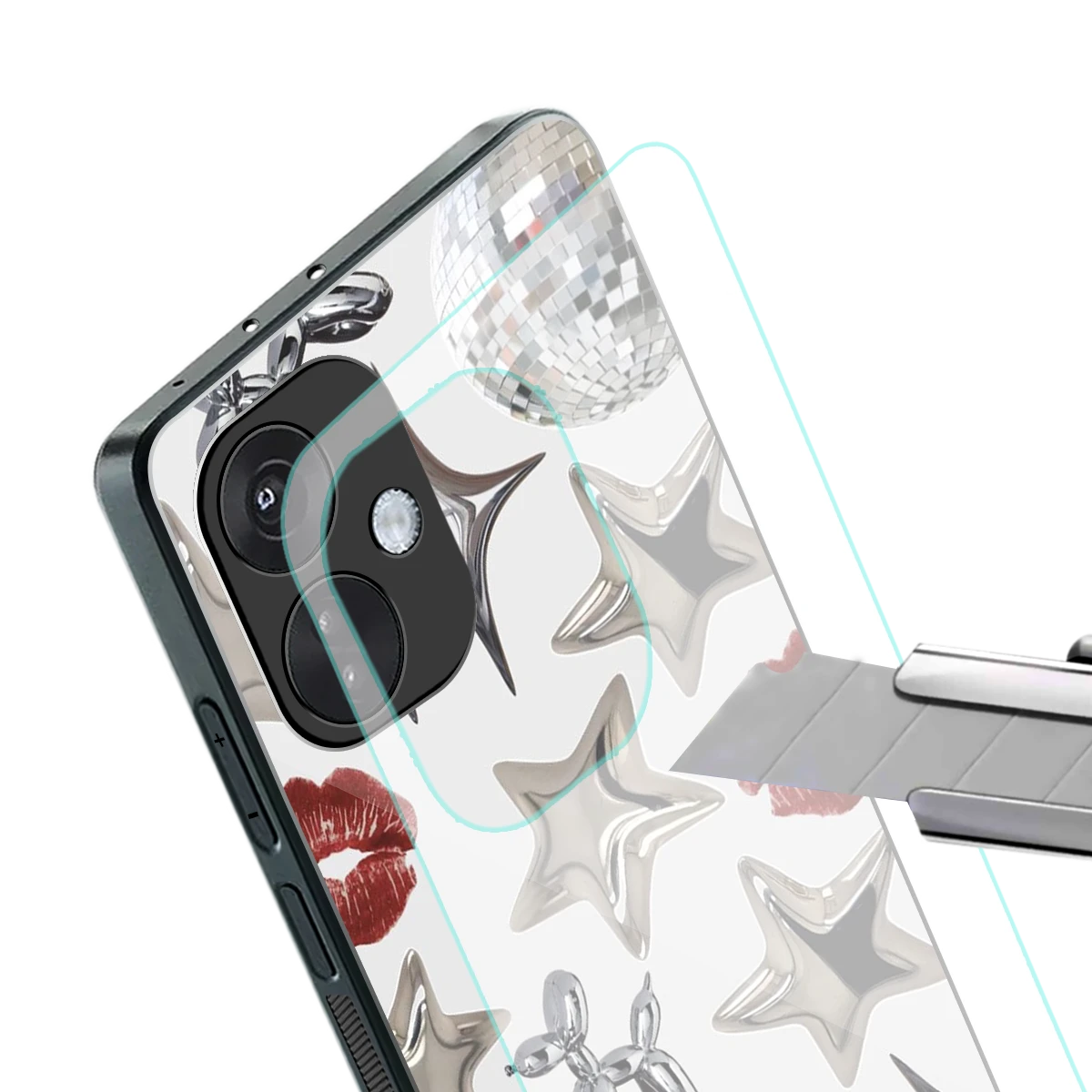 Disco Dreams stylish phone case for oneplus nord ce 3 | glossy glass and slim fit