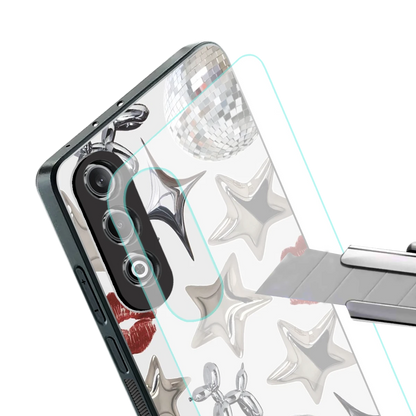 Disco Dreams stylish phone case for oneplus nord ce 4 | glossy glass and slim fit