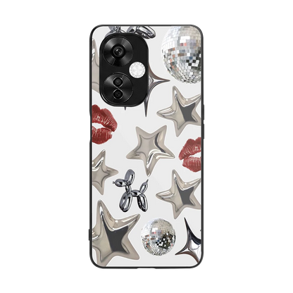 Disco Dreams back phone cover | glass case for oneplus nord ce 3 lite