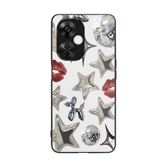 Disco Dreams back phone cover | glass case for oneplus nord ce 3 lite