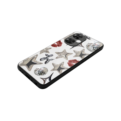 Disco Dreams stylish phone case for oneplus nord ce 3 lite | glossy glass and slim fit