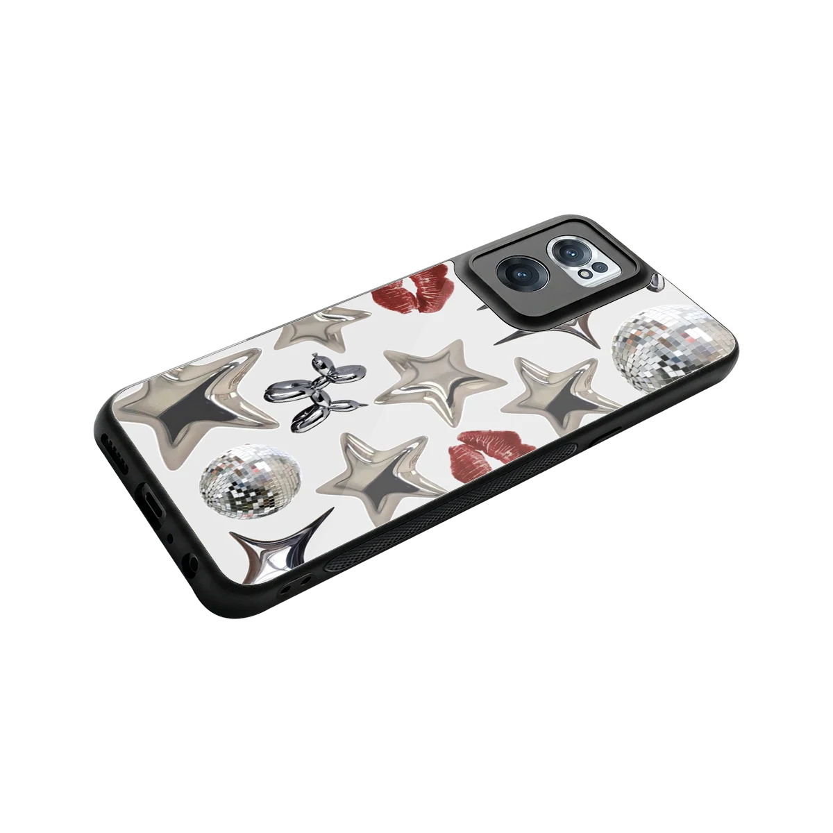 Disco Dreams stylish phone case for oneplus nord ce 2 | glossy glass and slim fit