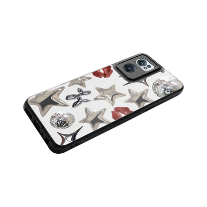 Disco Dreams stylish phone case for oneplus nord ce 2 | glossy glass and slim fit