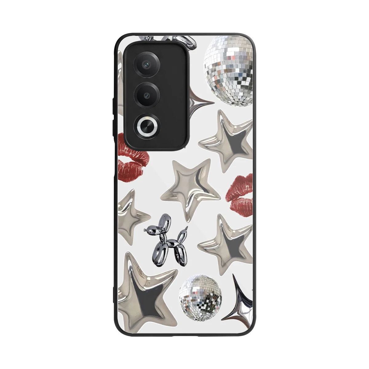 Disco Dreams back phone cover | glass case for oppo a3 pro