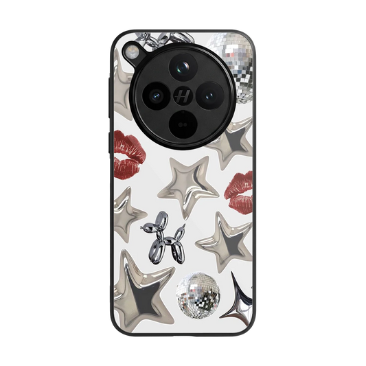 Disco Dreams back phone cover | glass case for oppo find x8