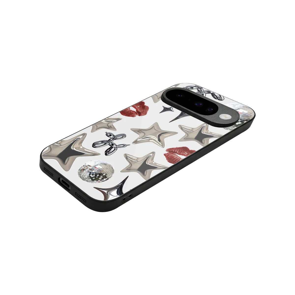 Disco Dreams stylish phone case for google pixel 10 | glossy glass and slim fit