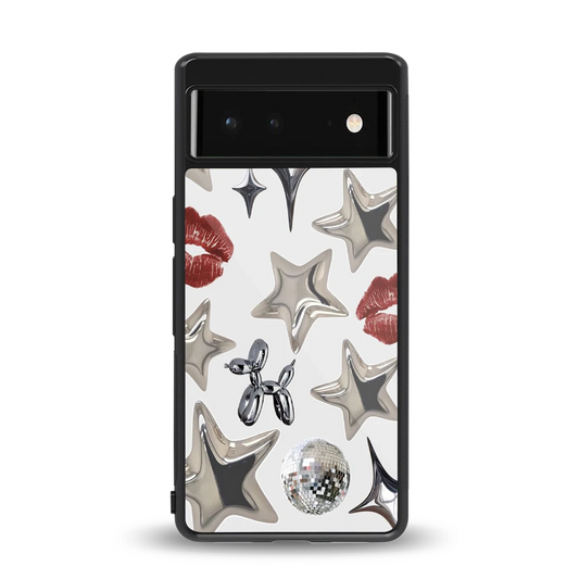 Disco Dreams back phone cover | glass case for google pixel 6