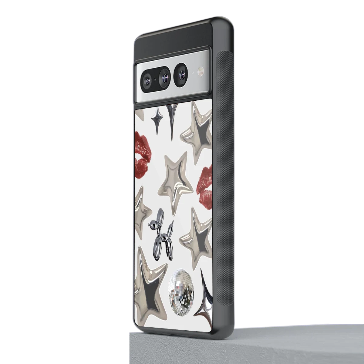 Disco Dreams stylish phone case for google pixel 7 pro | glossy glass and slim fit