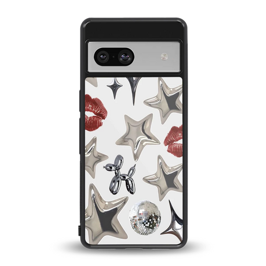 Disco Dreams back phone cover | glass case for google pixel 7a