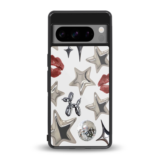 Disco Dreams back phone cover | glass case for google pixel 8 pro
