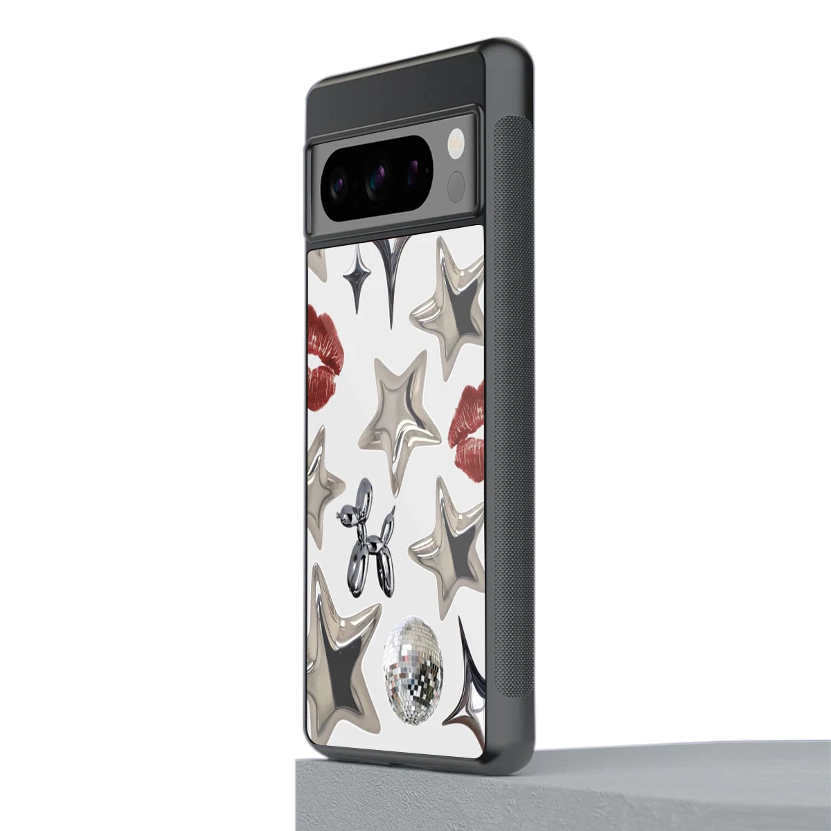 Disco Dreams stylish phone case for google pixel 8 pro | glossy glass and slim fit