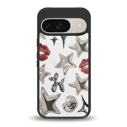 Disco Dreams back phone cover | glass case for google pixel 9