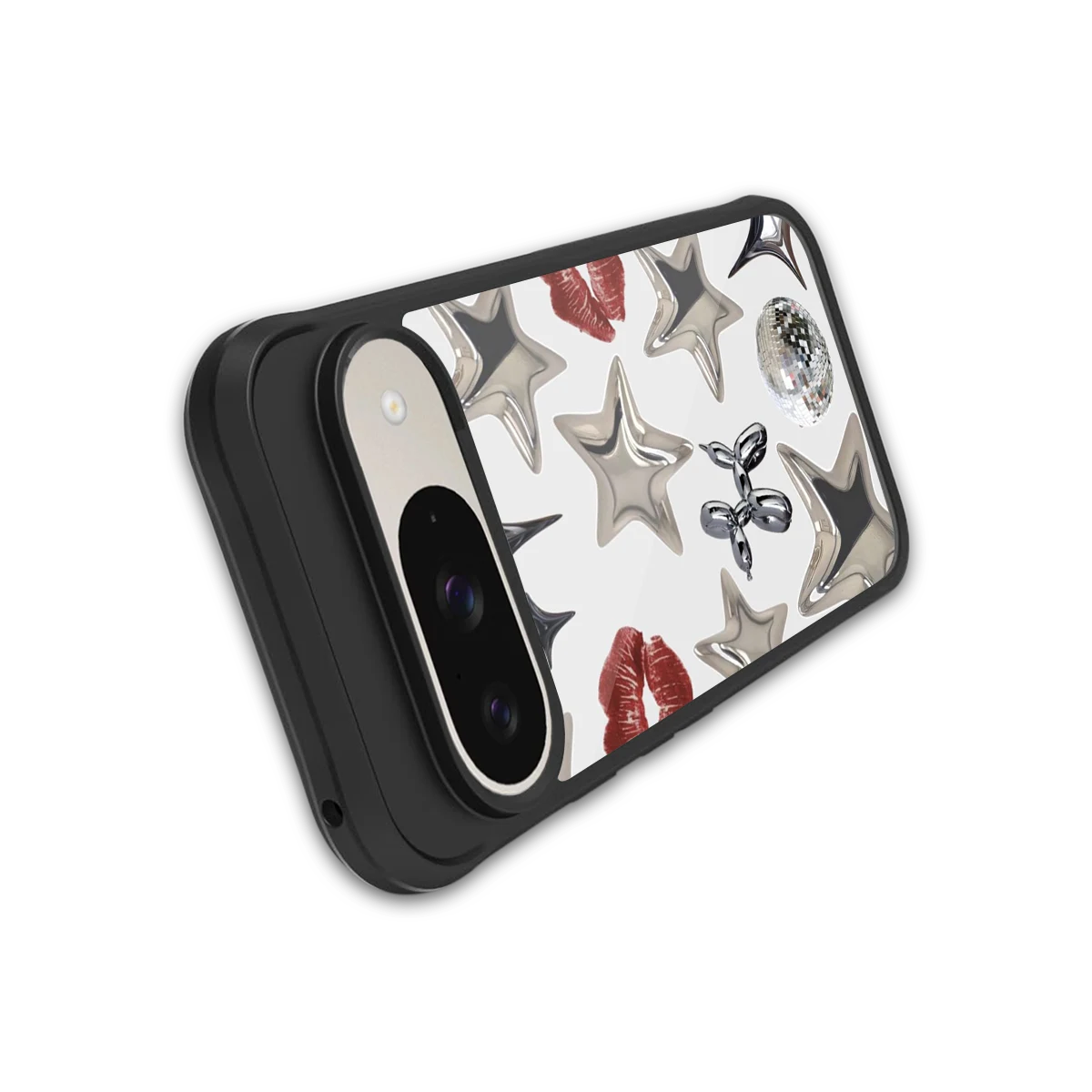 Disco Dreams stylish phone case for google pixel 9 | glossy glass and slim fit