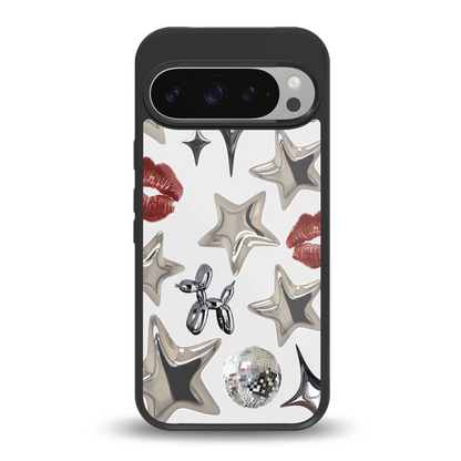 Disco Dreams back phone cover | glass case for google pixel 9 pro