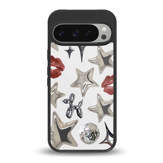 Disco Dreams back phone cover | glass case for google pixel 9 pro