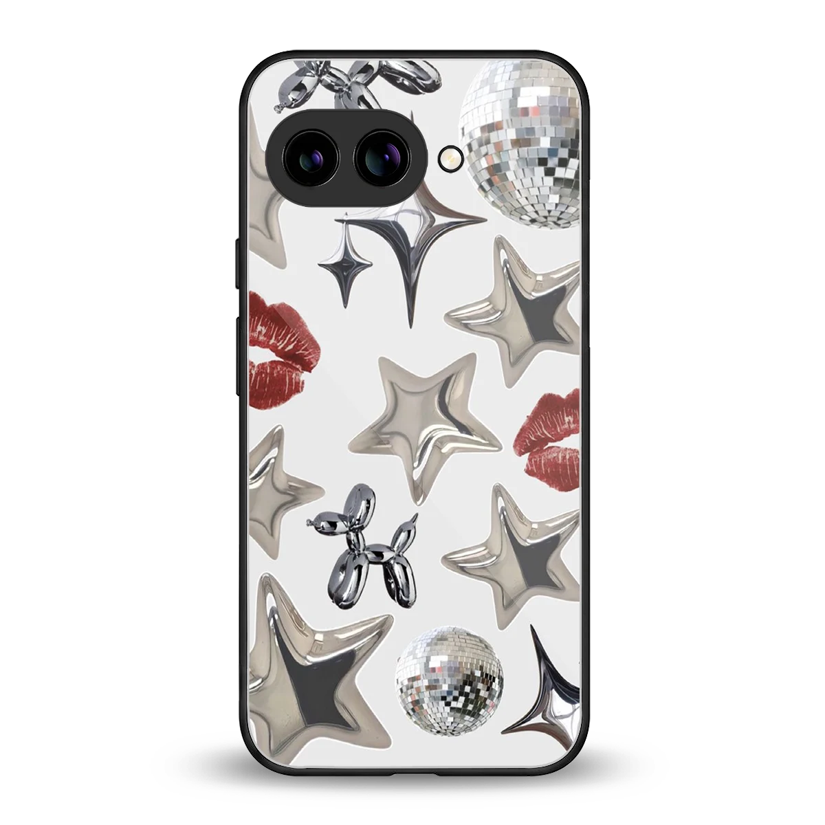 Disco Dreams back phone cover | glass case for google pixel 10a