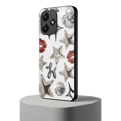 Disco Dreams redmi 12 5g mobile cover | shockproof glass phone case