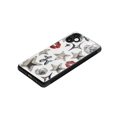 Disco Dreams stylish phone case for samsung galaxy a06 5g | glossy glass and slim fit