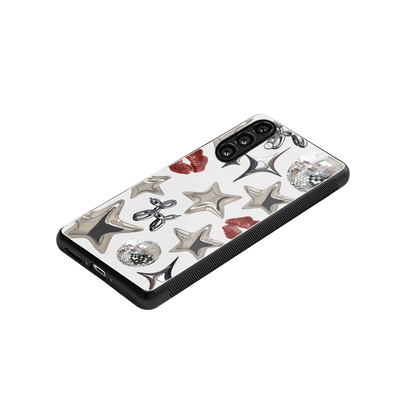 Disco Dreams stylish phone case for samsung galaxy m17 5g | glossy glass and slim fit