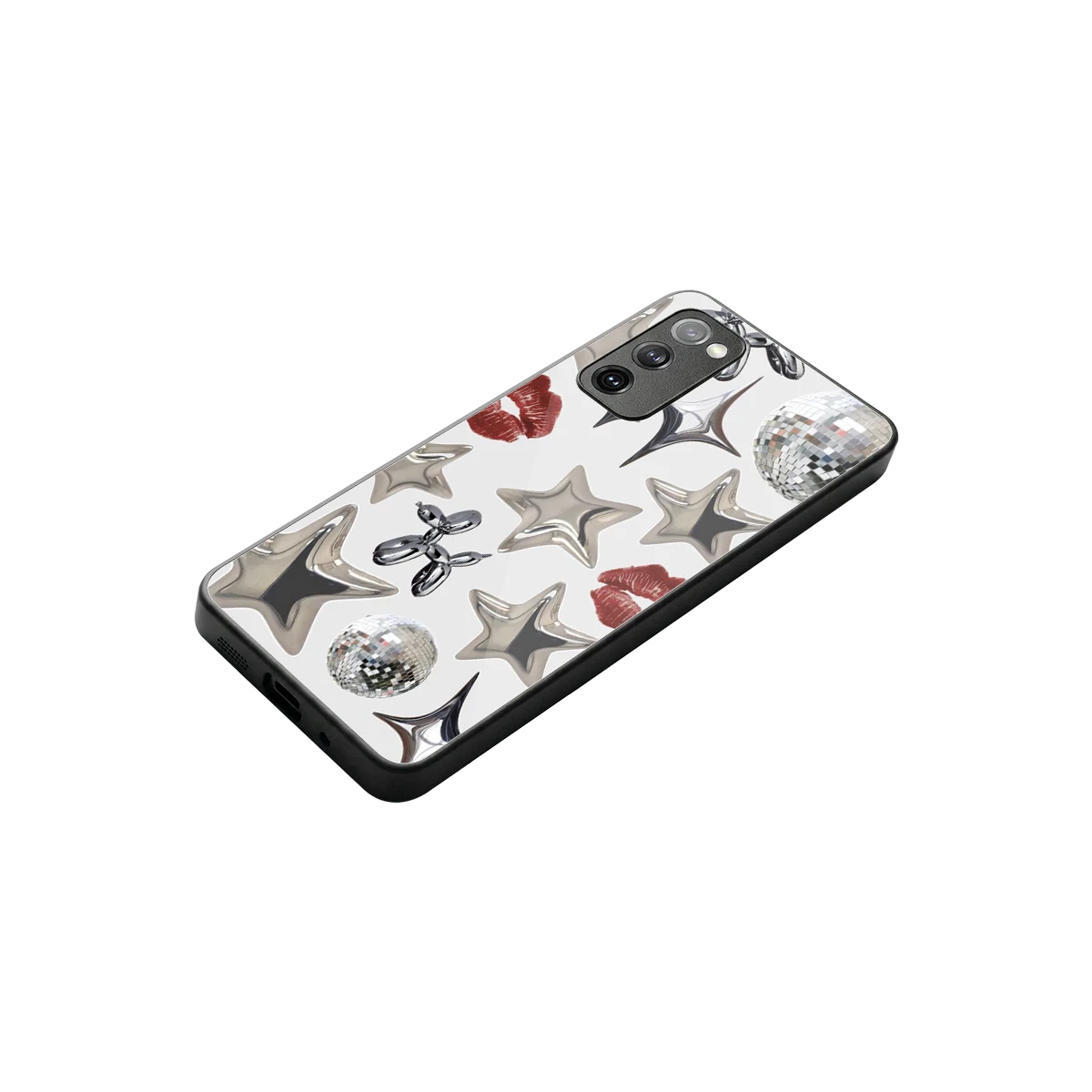 Disco Dreams stylish phone case for samsung galaxy s20 fe | glossy glass and slim fit