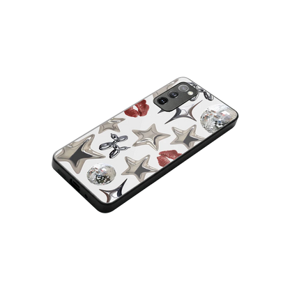 Disco Dreams stylish phone case for samsung galaxy s20 fe | glossy glass and slim fit