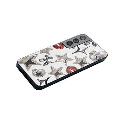 Disco Dreams stylish phone case for samsung galaxy s22 | glossy glass and slim fit