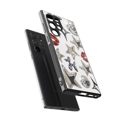 Disco Dreams sleek samsung galaxy s24 ultra cover with tempered glass back and TPU edges