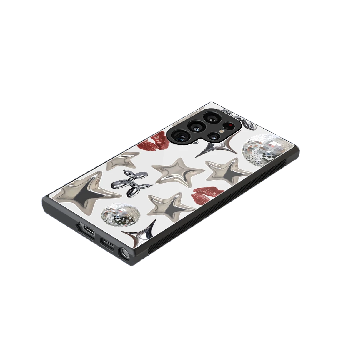 Disco Dreams stylish phone case for samsung galaxy s23 ultra | glossy glass and slim fit