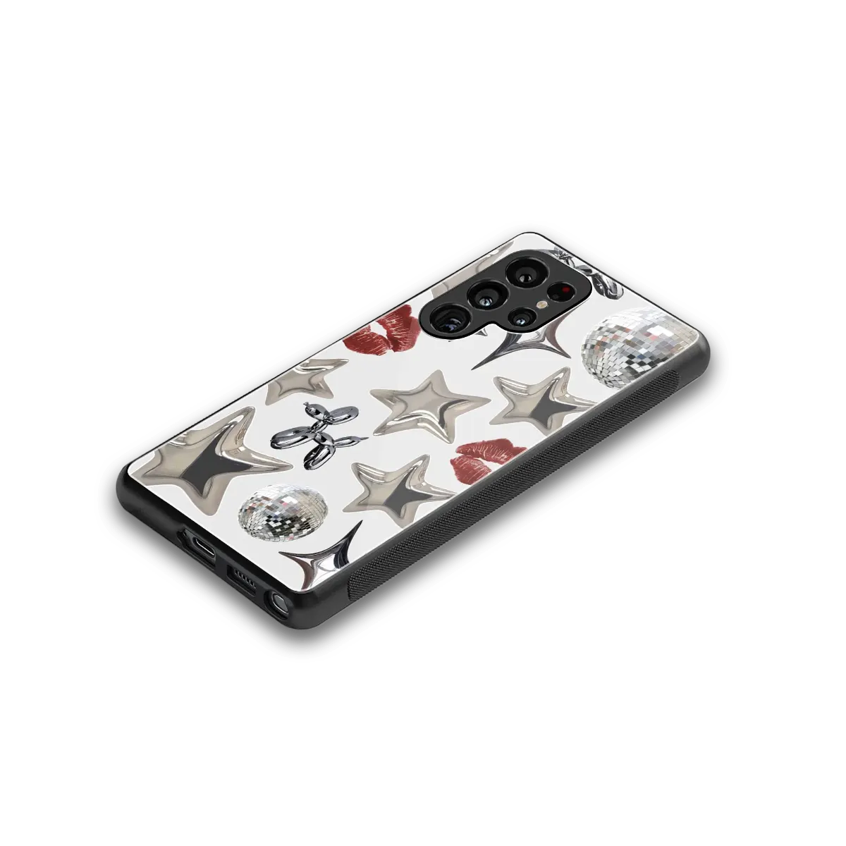 Disco Dreams stylish phone case for samsung galaxy s25 ultra | glossy glass and slim fit