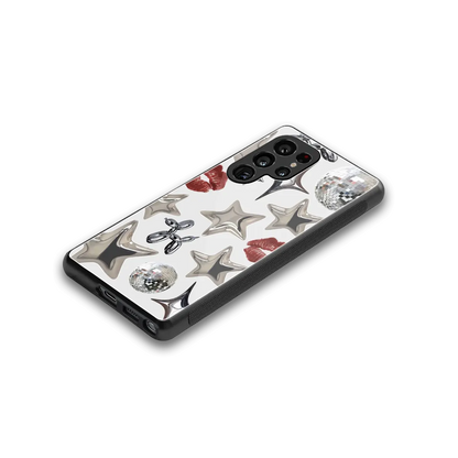 Disco Dreams stylish phone case for samsung galaxy s25 ultra | glossy glass and slim fit