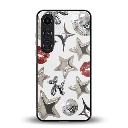 Disco Dreams back phone cover | glass case for samsung galaxy s24 plus