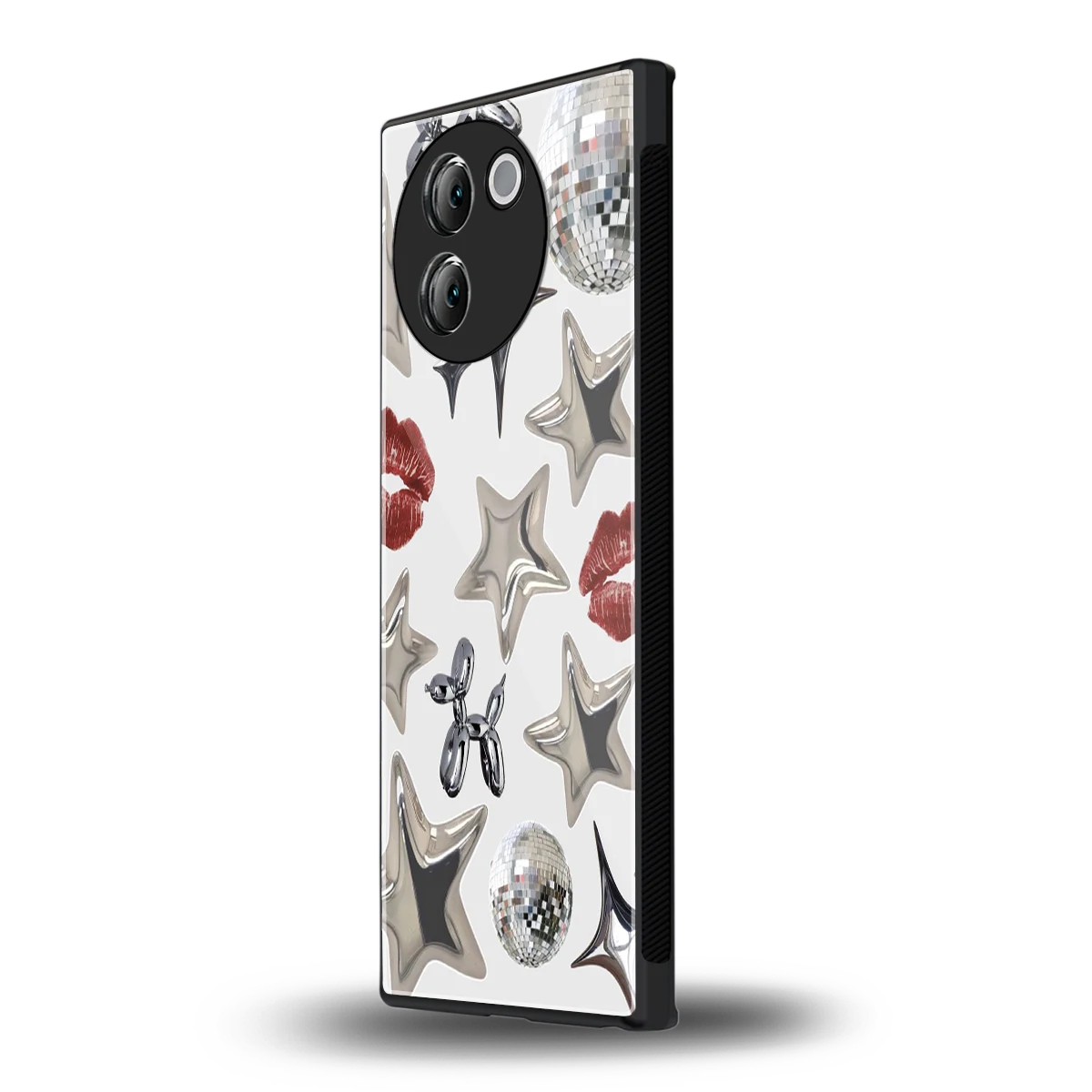 Disco Dreams vivo v30e mobile cover | shockproof glass phone case