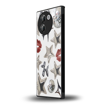 Disco Dreams vivo v30e mobile cover | shockproof glass phone case