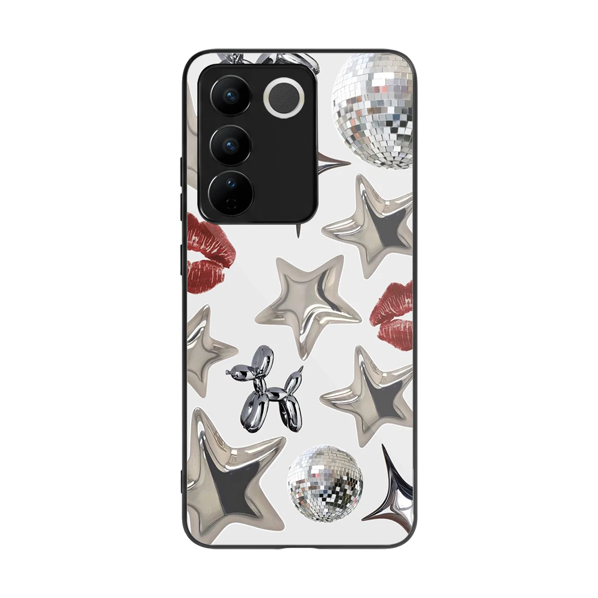 Disco Dreams back phone cover | glass case for vivo v27 5g